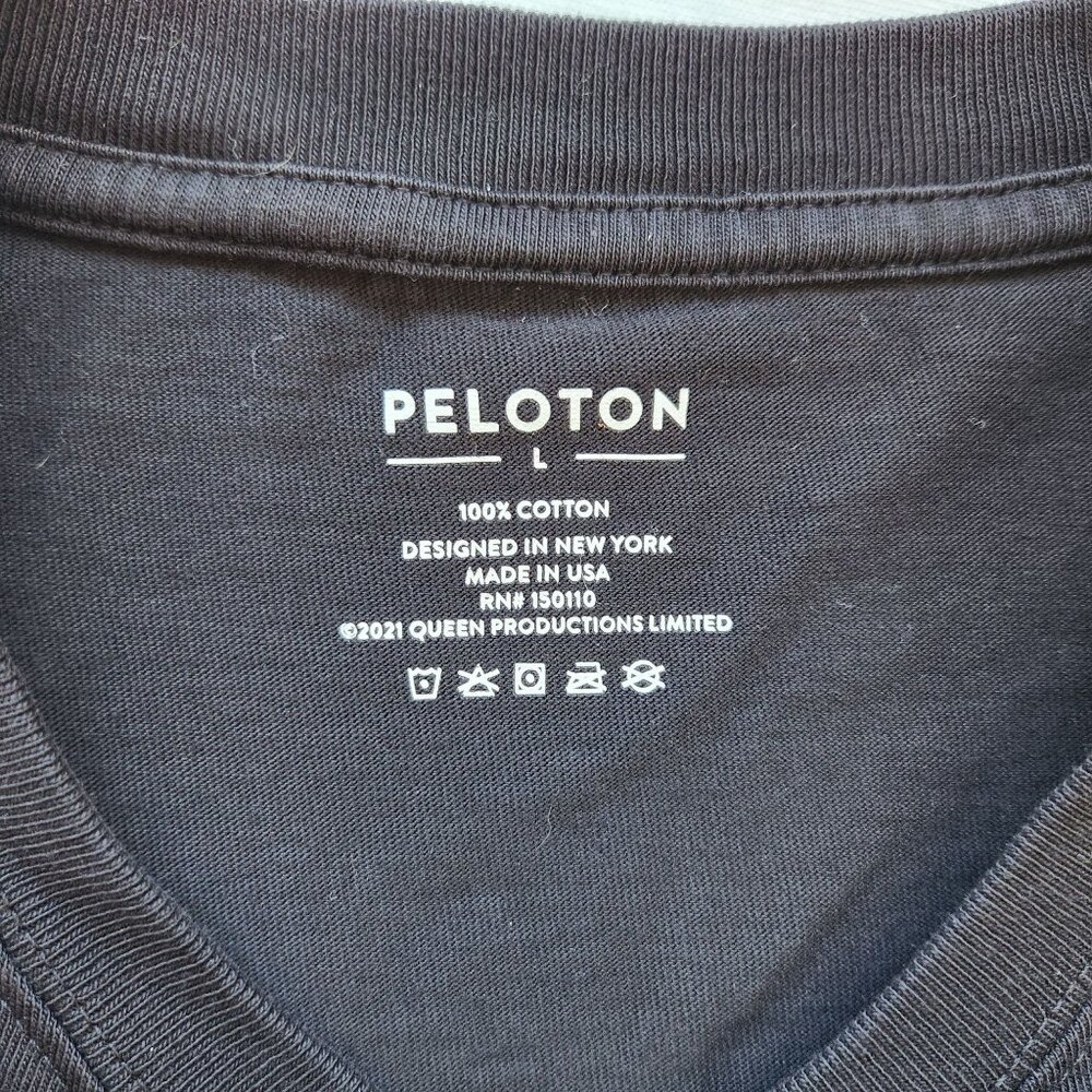 Peloton X Queen Colab Long Sleeve Shirt Black Workout Gym Men's Women's Large - Picture 6 of 10